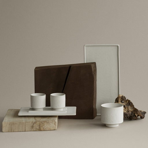 Blomus Makoto Stoneware Serving Plate, Moonbeam (Beige)
