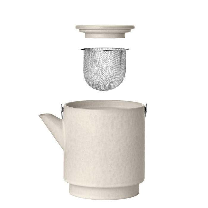 Blomus Makoto Stoneware Teapot, Moonbeam (Beige)