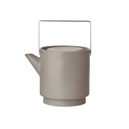 Blomus Makoto Stoneware Teapot, Elephant Skin (Grey)