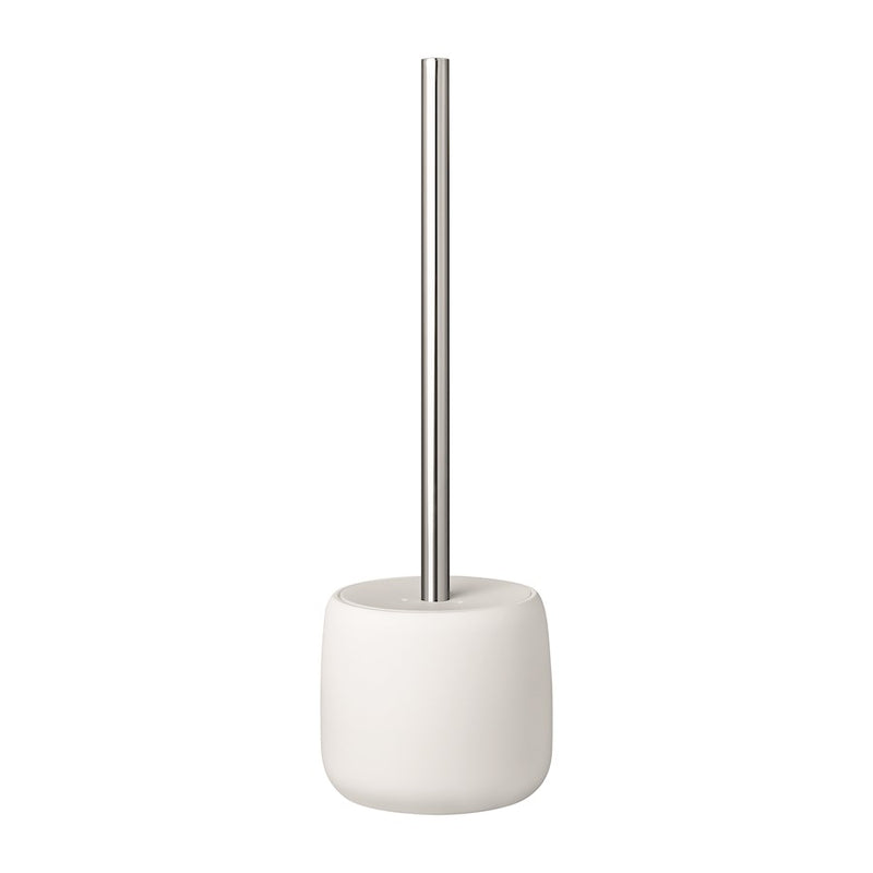 Blomus Sono Plunger With Decorative Holder, White