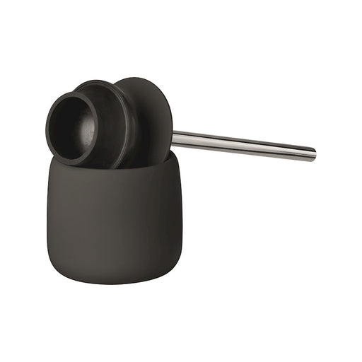 Blomus Sono Plunger With Decorative Holder, Black