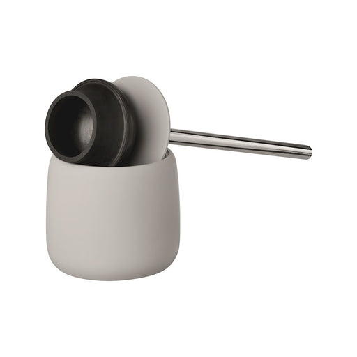 Blomus Sono Plunger With Decorative Holder, Micro Chip (Grey)