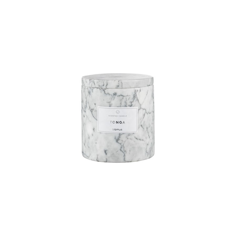 Blomus Frabli Scented Candle/Marble Large Container, Tonga Fragrance