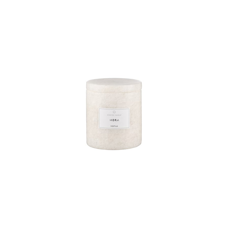 Blomus Frabli Scented Candle/Marble Small Container, Mora Fragrance