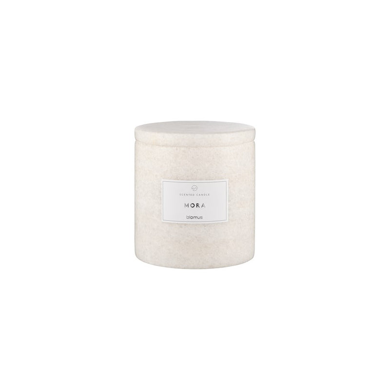Blomus Frabli Scented Candle/Marble Large Container, Mora Fragrance