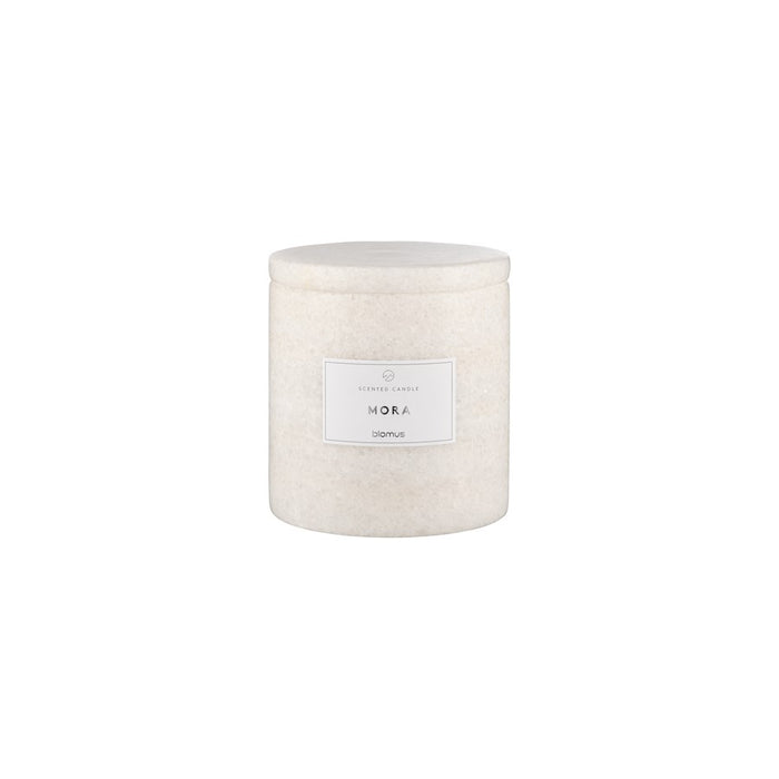 Blomus Frabli Scented Candle/Marble Large Container, Mora Fragrance - 65454