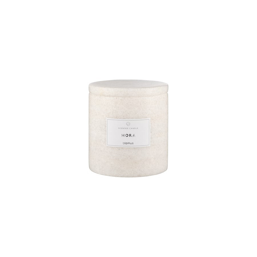 Blomus Frabli Scented Candle/Marble Large Container, Mora Fragrance - 65454