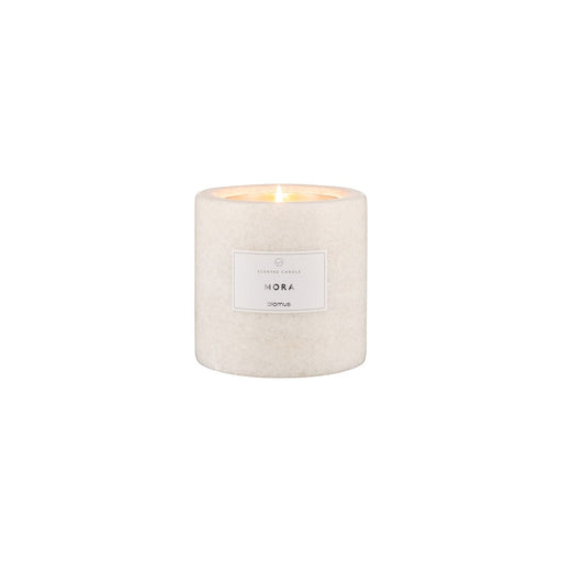 Blomus Frabli Scented Candle/Marble Large Container, Mora Fragrance
