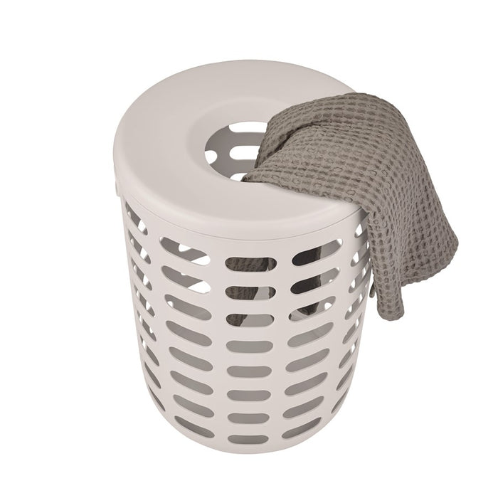 Blomus Korie Laundry Basket/Lid, Moonbeam (Beige)