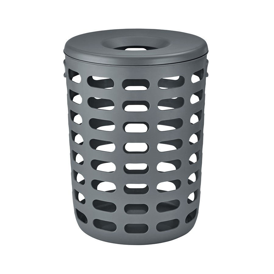 Blomus Korie Laundry Basket/Lid, Magnet (Charcoal)