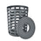 Blomus Korie Laundry Basket/Lid, Magnet (Charcoal)