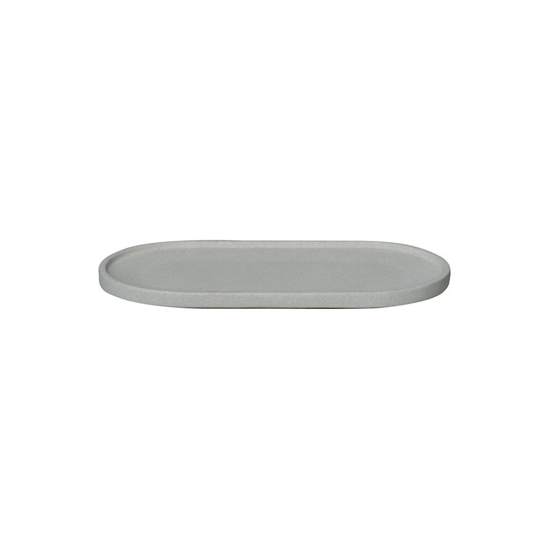 Blomus Creto Concrete Oval Tray, Micro Chip (Grey)