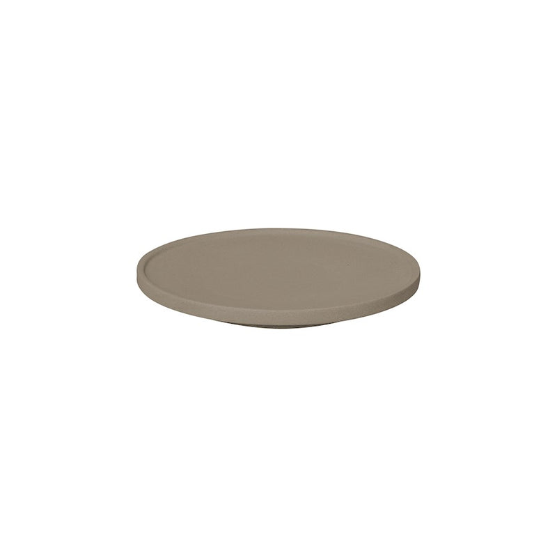 Blomus Creto Concrete Round Tray, Mourning Dove