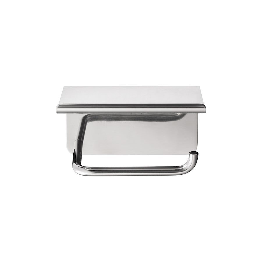 Blomus Modo Wall Mounted Toilet Paper Holder/Tray, Polished Stainless