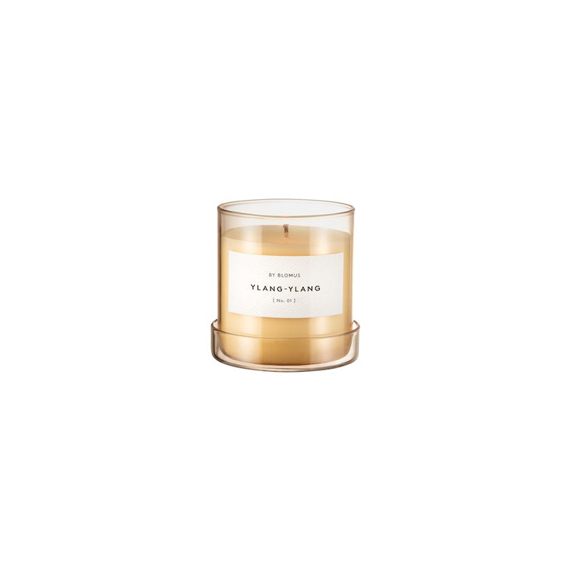 Blomus Valoa Scented Candle, Glass Container, Ylang-Ylang, Small