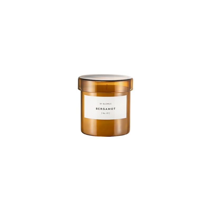 Blomus Valoa Scented Candle, Glass Container, Bergamot Fragrance, Small