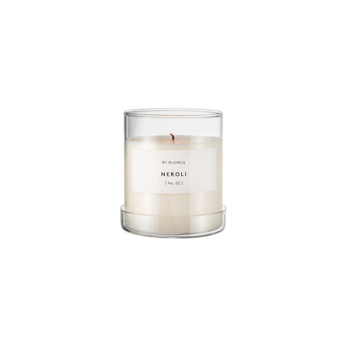 Blomus Valoa Scented Candle, Glass Container, Neroli Fragrance, Large