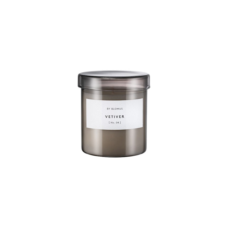 Blomus Valoa Scented Candle, Glass Container, Vetiver Fragrance, Large