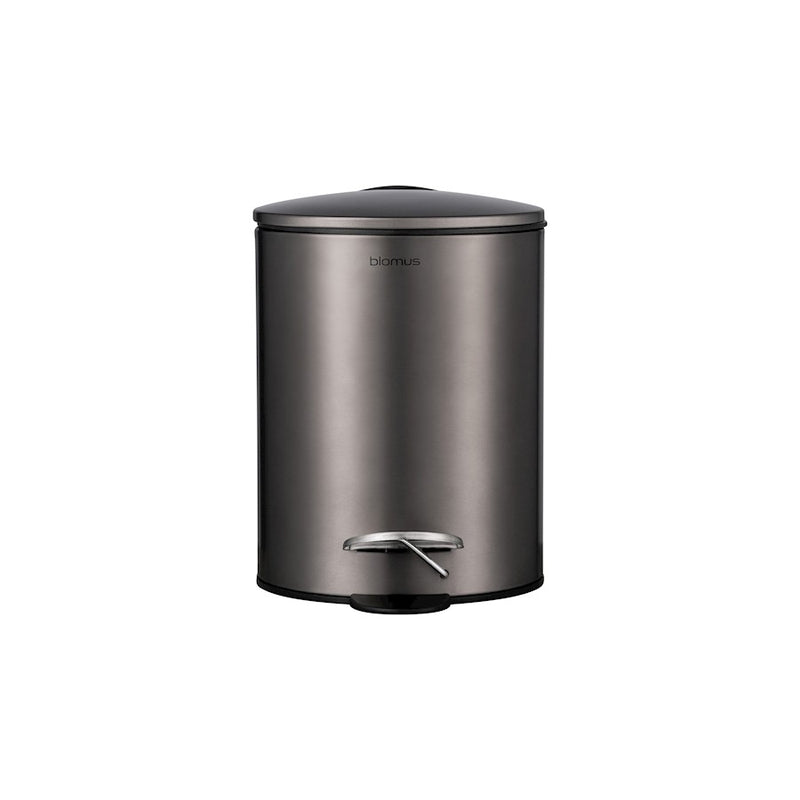 Blomus Tubo Pedal Bin Wastepaper Basket 3 Liter, Burnt Metal Metallic