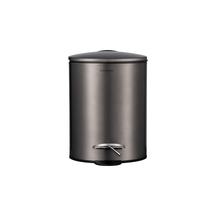 Blomus Tubo Pedal Bin Wastepaper Basket 3 Liter, Burnt Metal Metallic - 65812