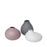 Blomus Nona Set of 3 Vases Pewter Micro Chip Bark