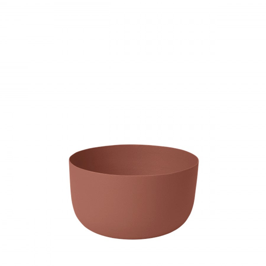 Blomus Reo Decorative Steel Bowl, Small 4" Rustic Brown