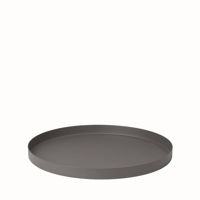 Blomus Reo Decorative Steel Tray Large, 14.2" Pewter
