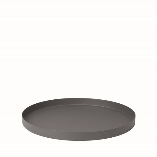 Blomus Reo Decorative Steel Tray Large, 14.2" Pewter