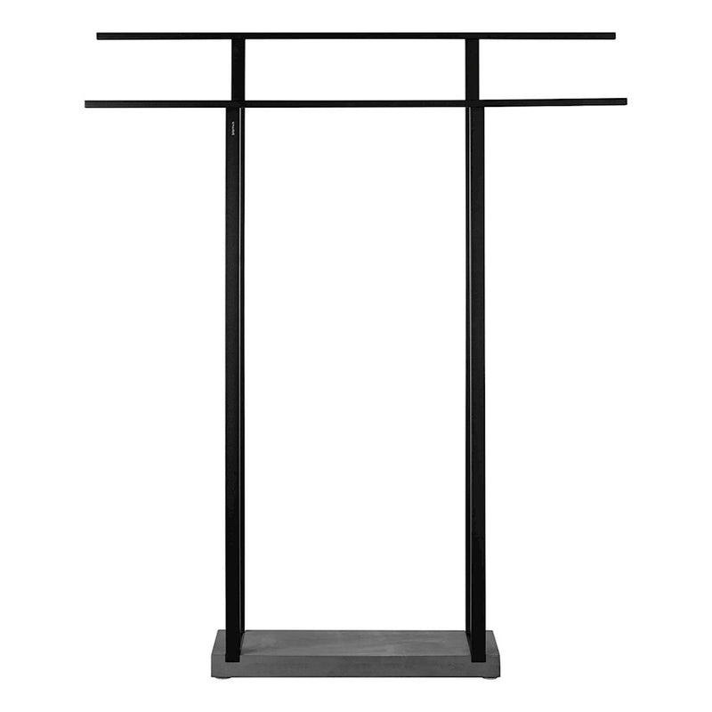 Blomus Menoto Free Standing Towel Rack, Wide Black