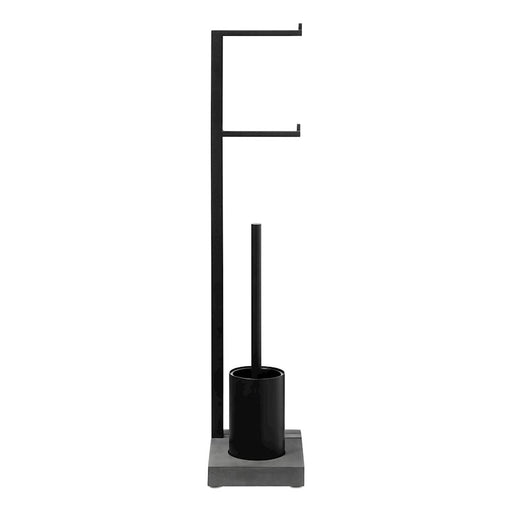 Blomus Menoto Butler 2 Roll Holder/Toilet Brush, Black