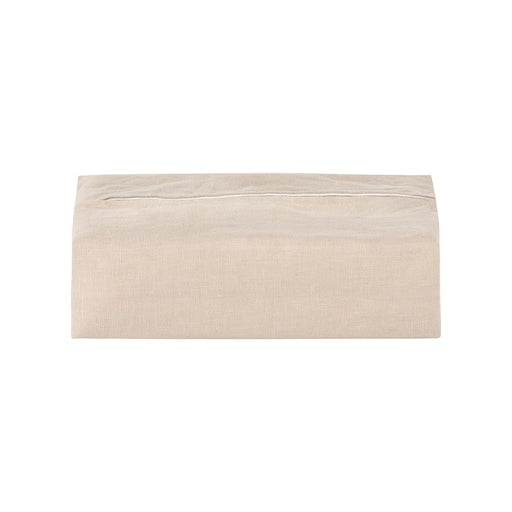 Blomus Tisu Linen Rectangular Tissue Box Cover, Moonbeam (Beige) - 66336