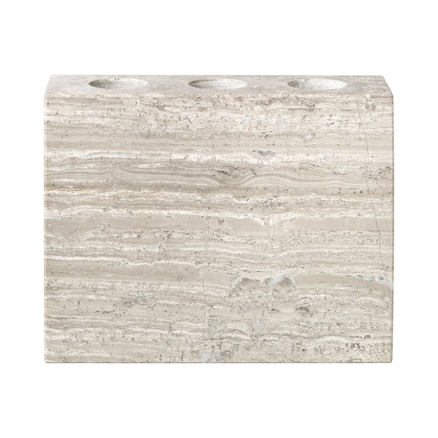 Blomus Lamura Marble Toothbrush Holder, 3.5X4.5X1.5"