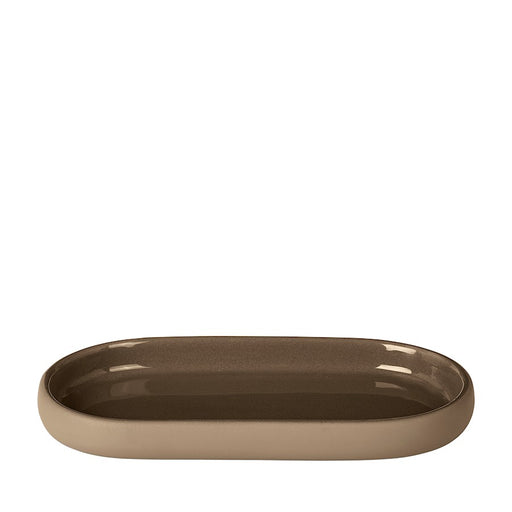 Blomus Sono Oval Tray, Tan