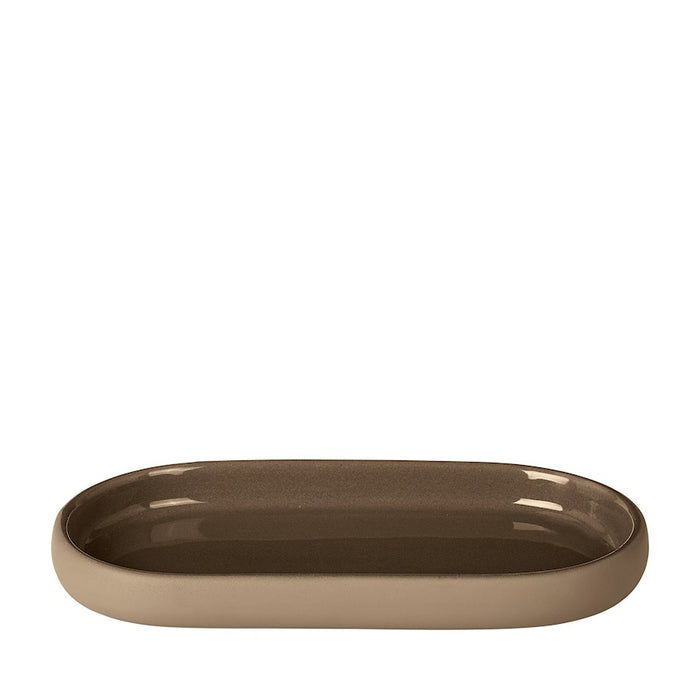 Blomus Sono Oval Tray, Tan