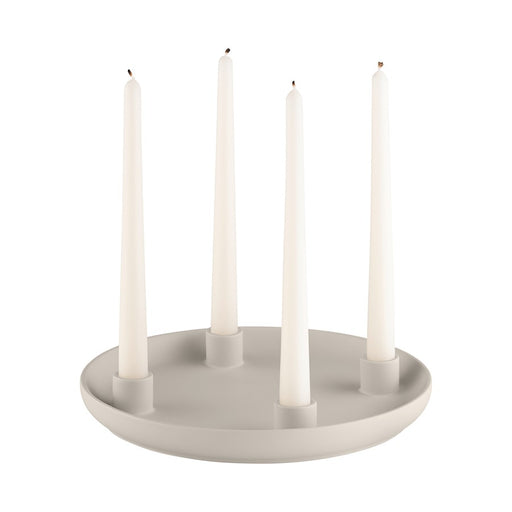 Blomus Advent Candle Holder/Stoneware, Moonbeam (Cream)