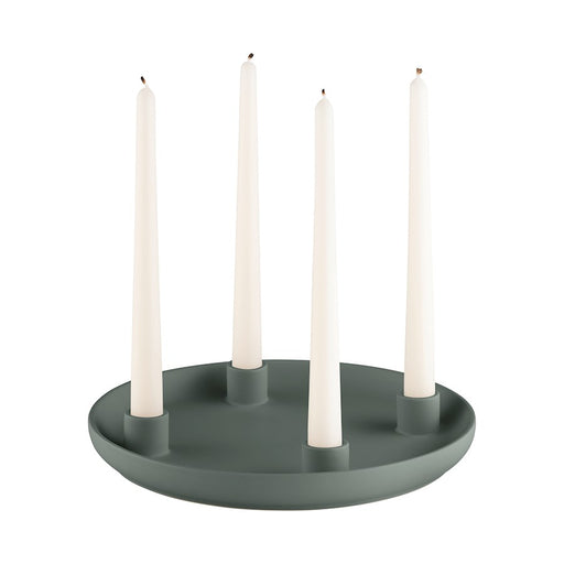 Blomus Advent Candle Holder/Stoneware, Duck Green
