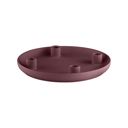 Blomus Advent Candle Holder/Stoneware, Port (Burgundy) - 66617