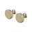 Blomus Rof Round Wall Hook/Cabinet Knob, Set Of 2, Brass Finish - 66884