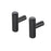 Blomus Rof Bar Shaped Wall Hook/Cabinet Knob, Set Of 2/Black - 66885