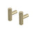 Blomus Rof Bar Shaped Wall Hook/Cabinet Knob, Set Of 2, Brass Finish - 66888