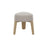 Blomus Kuon Upholstered Stool/Oak Feet, Desert Boucle Textile