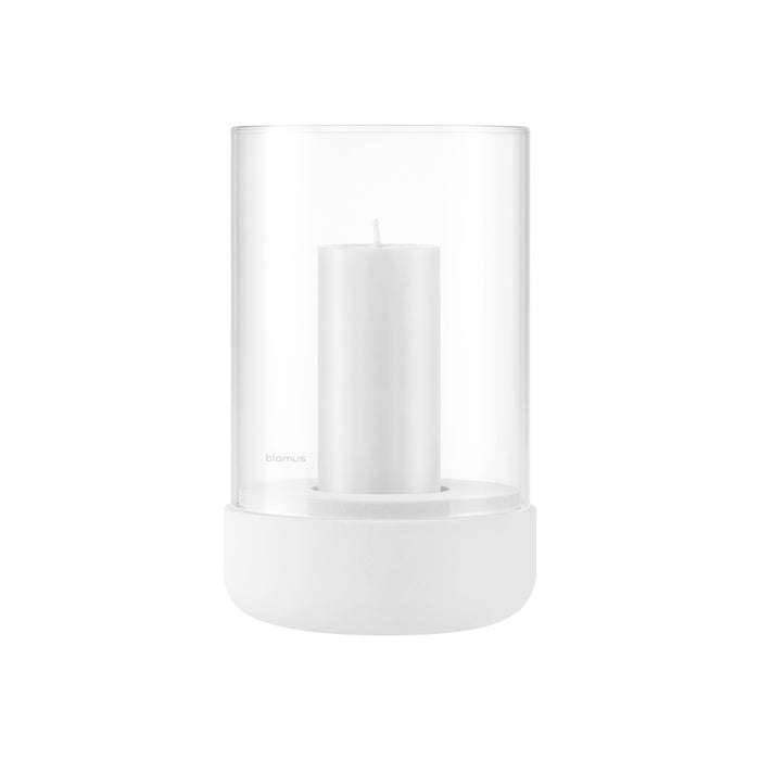 Blomus Calma Hurricane Lamp, Lily White