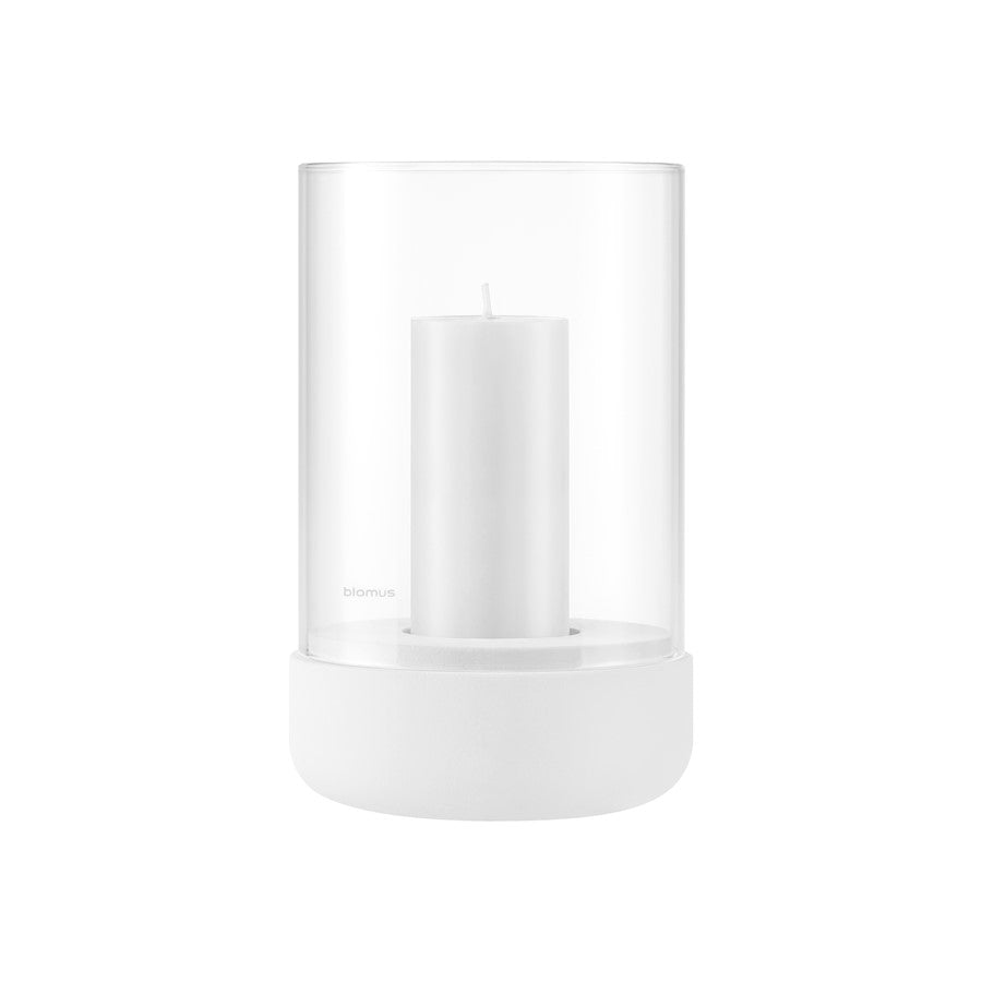 Blomus Calma Hurricane Lamp, Lily White