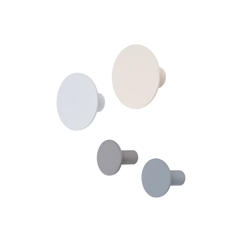 Blomus Ponto Wall Hooks/Set of 4, Warm Grey/Moonbeam