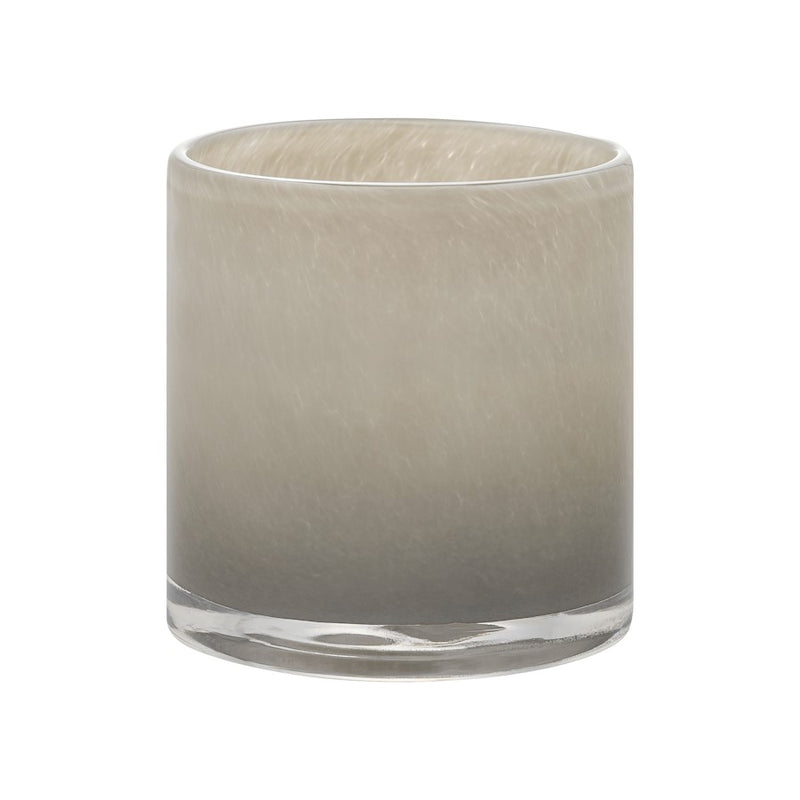 Blomus Saga Glass Hurricane Lamp/Large, Mourning Dove (Brown/Grey)