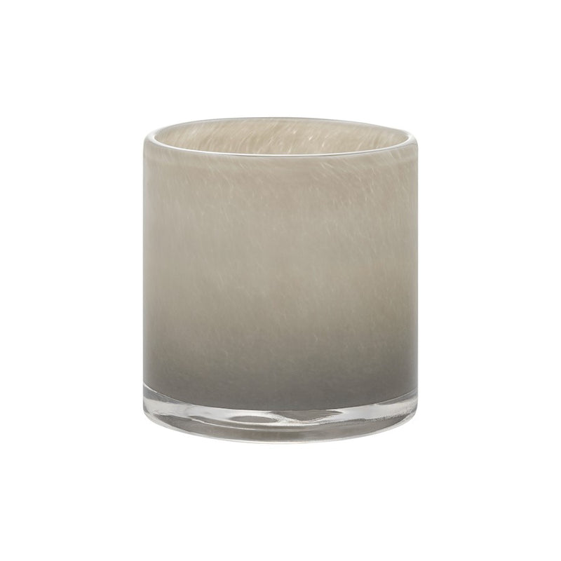 Blomus Saga Glass Hurricane Lamp/Medium, Mourning Dove (Brown/Grey)