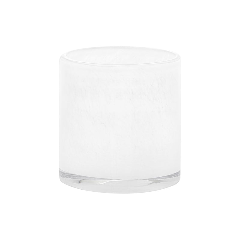 Blomus Saga Glass Hurricane Lamp/Medium, White