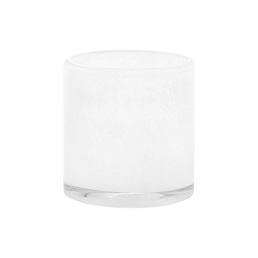 Blomus Saga Glass Hurricane Lamp/Medium, White - 66972