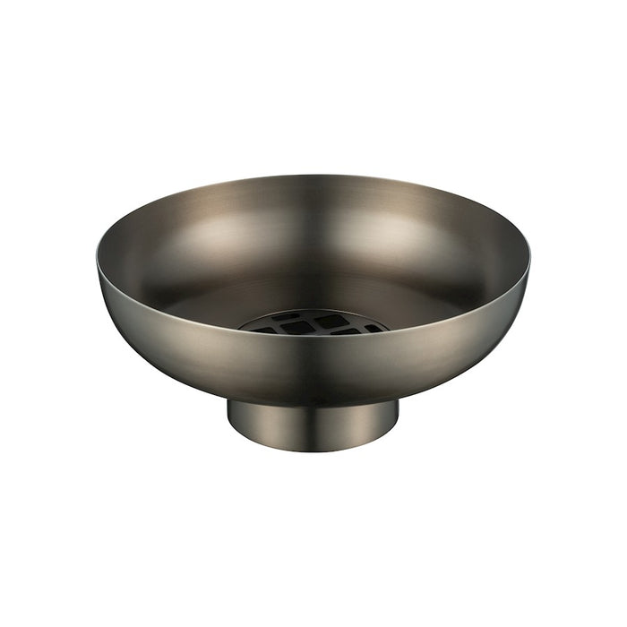 Blomus Miyabi Burnt Metal Stainless Steel Vase, Low/Flower Grid - 67079