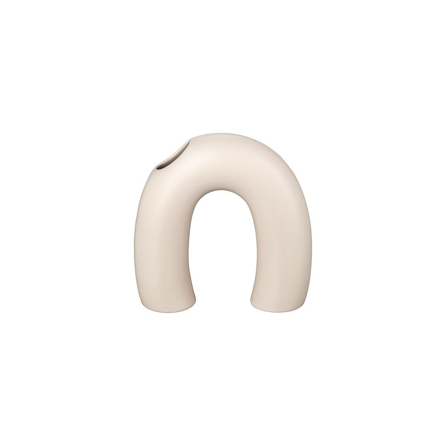 Blomus Kagetsu Ceramic Medium Vase, Moonbeam (Cream)